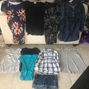 XS Maternity wardrobe- shorts are a size 2